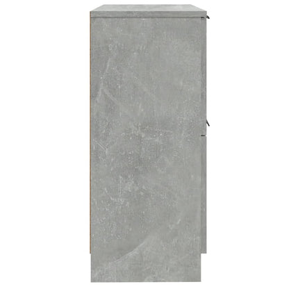 vidaXL Sideboards 2 pcs Concrete Grey 30x30x70 cm Engineered Wood