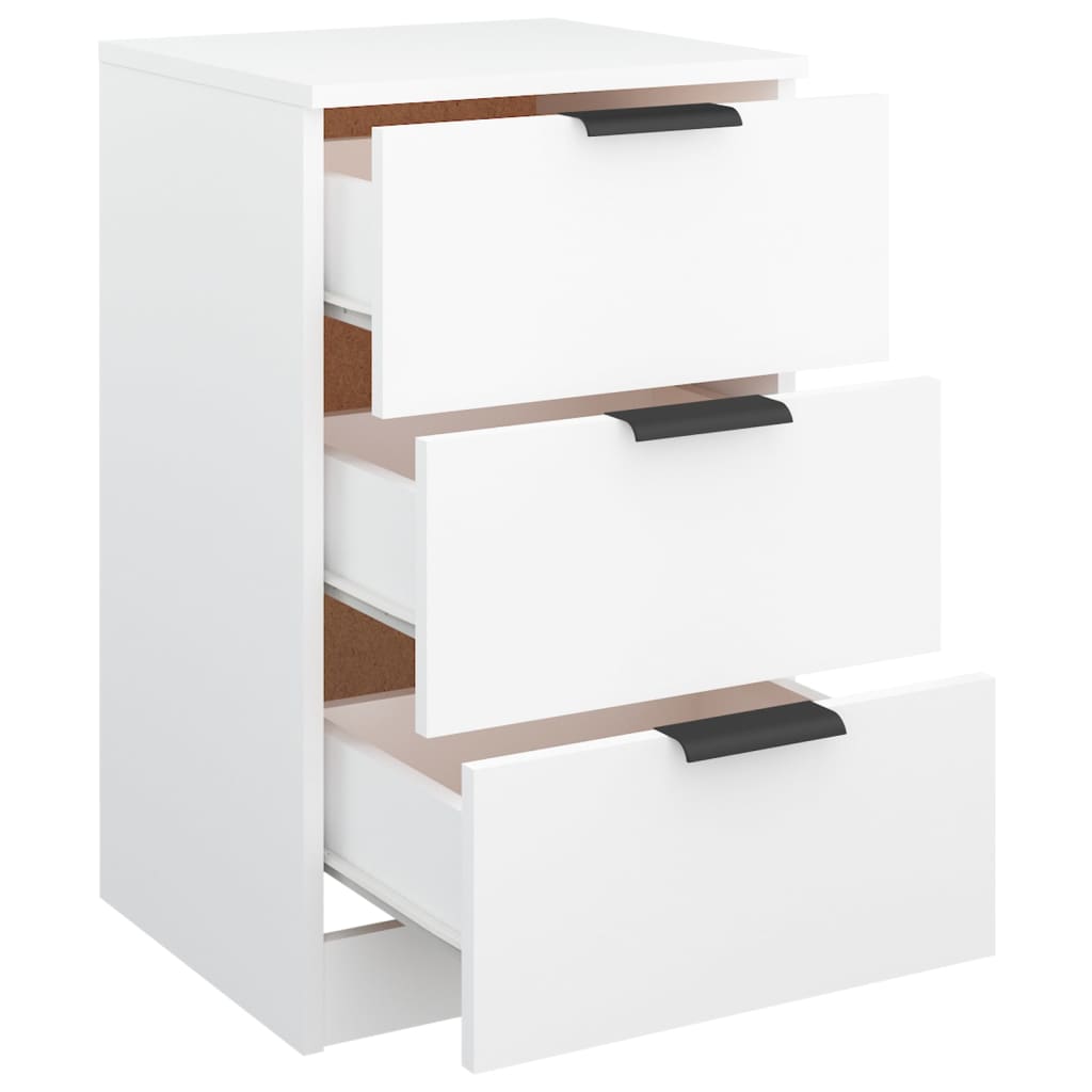 vidaXL Bedside Cabinet White 40x36x65 cm