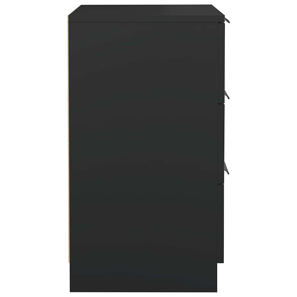 vidaXL Bedside Cabinets 2 pcs Black 40x36x65 cm