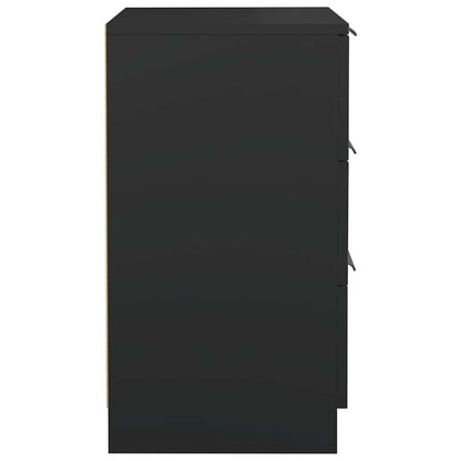 vidaXL Bedside Cabinets 2 pcs Black 40x36x65 cm