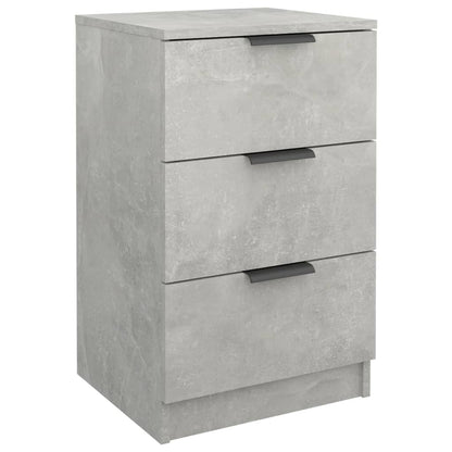 vidaXL Bedside Cabinet Concrete Grey 40x36x65 cm