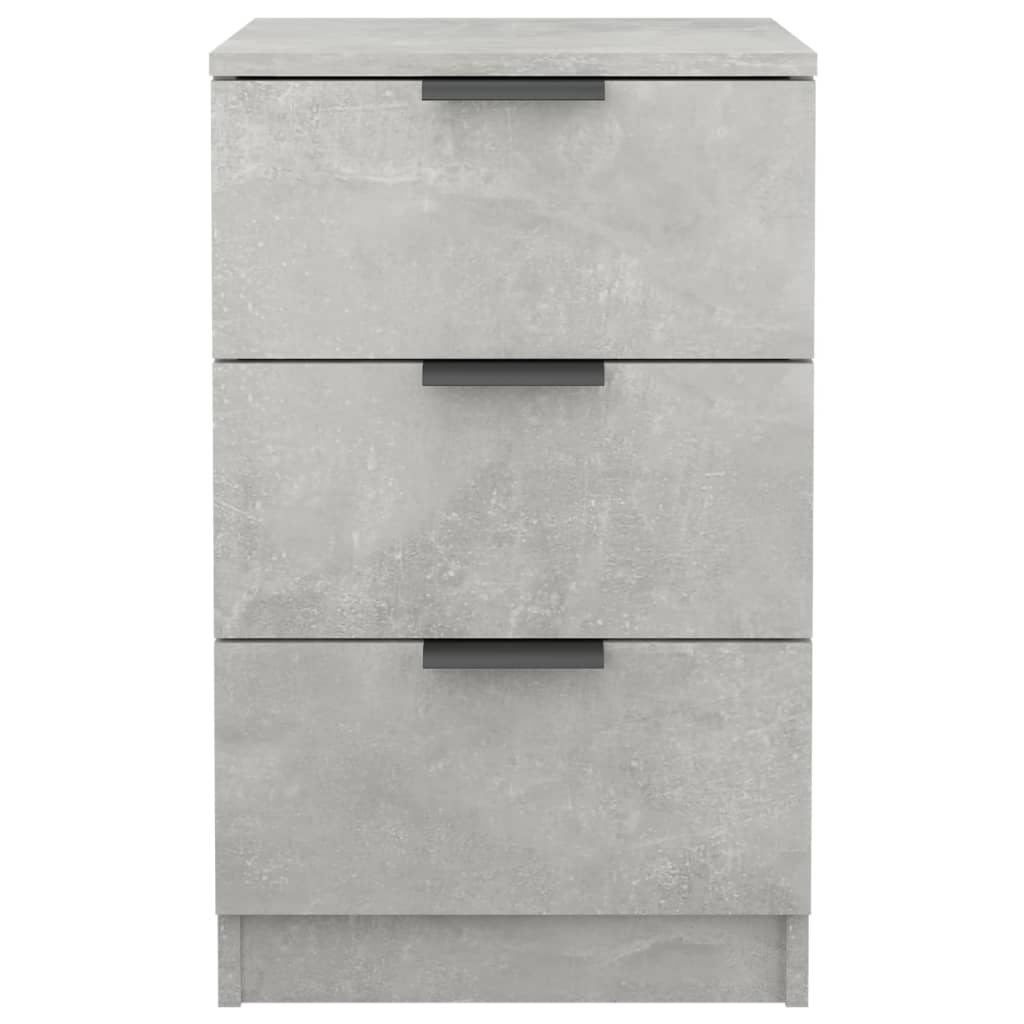 vidaXL Bedside Cabinet Concrete Grey 40x36x65 cm