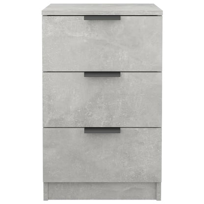 vidaXL Bedside Cabinet Concrete Grey 40x36x65 cm
