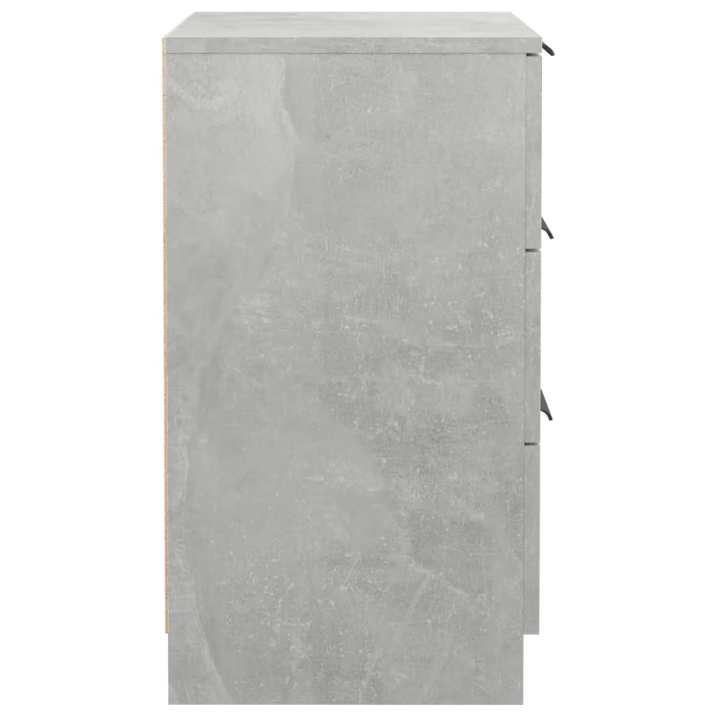 vidaXL Bedside Cabinet Concrete Grey 40x36x65 cm