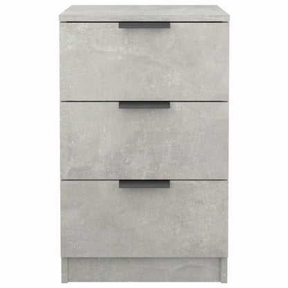 vidaXL Bedside Cabinets 2 pcs Concrete Grey 40x36x65 cm
