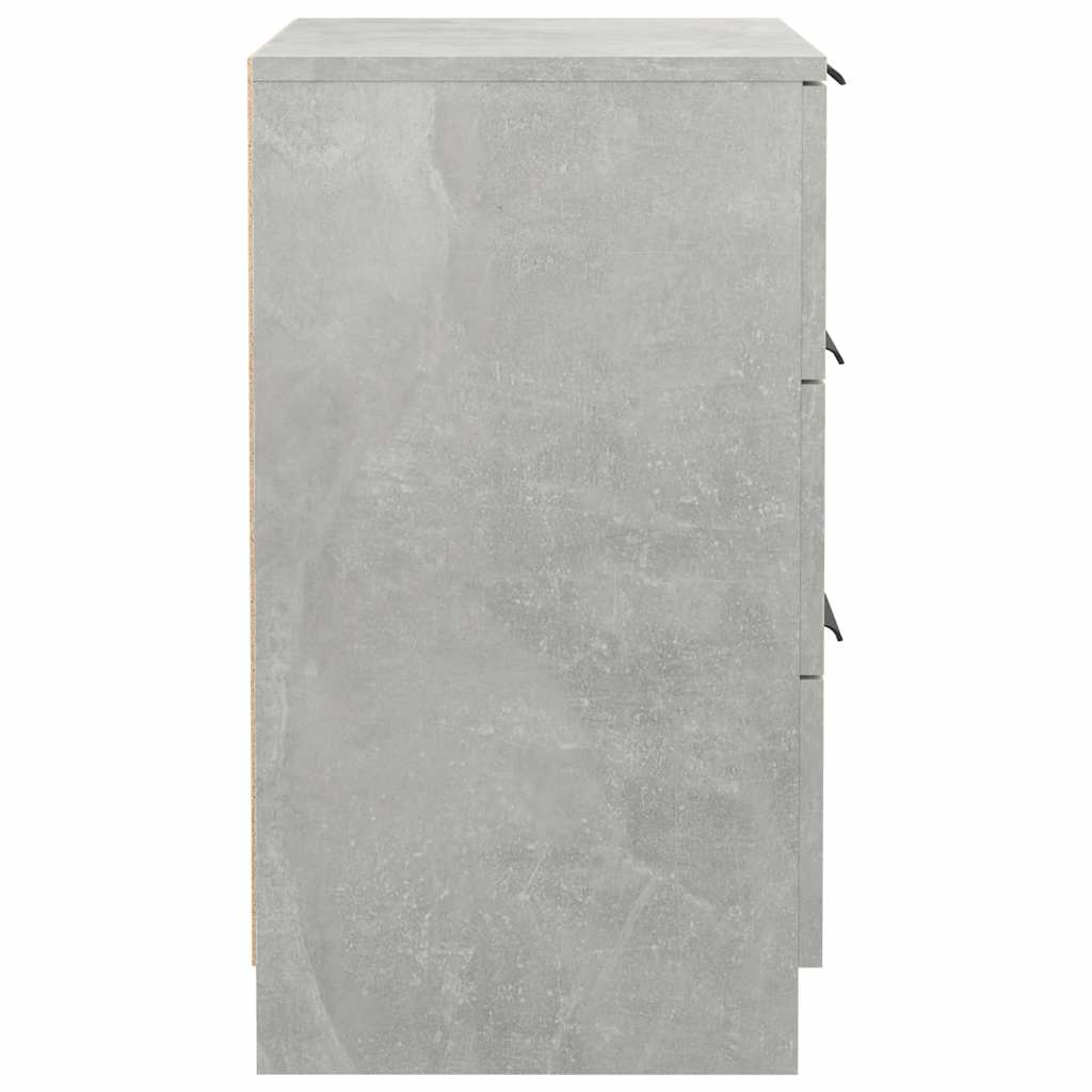 vidaXL Bedside Cabinets 2 pcs Concrete Grey 40x36x65 cm