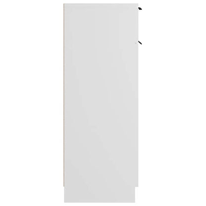vidaXL Bathroom Cabinet White 32x33.5x90 cm Engineered Wood