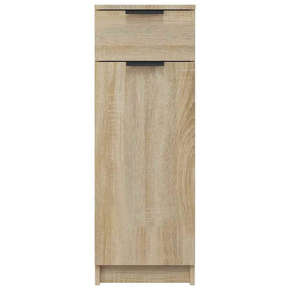 vidaXL Bathroom Cabinet Sonoma Oak 32x33.5x90 cm Engineered Wood