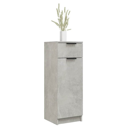 vidaXL Bathroom Cabinet Concrete Grey 32x34x90 cm Engineered Wood