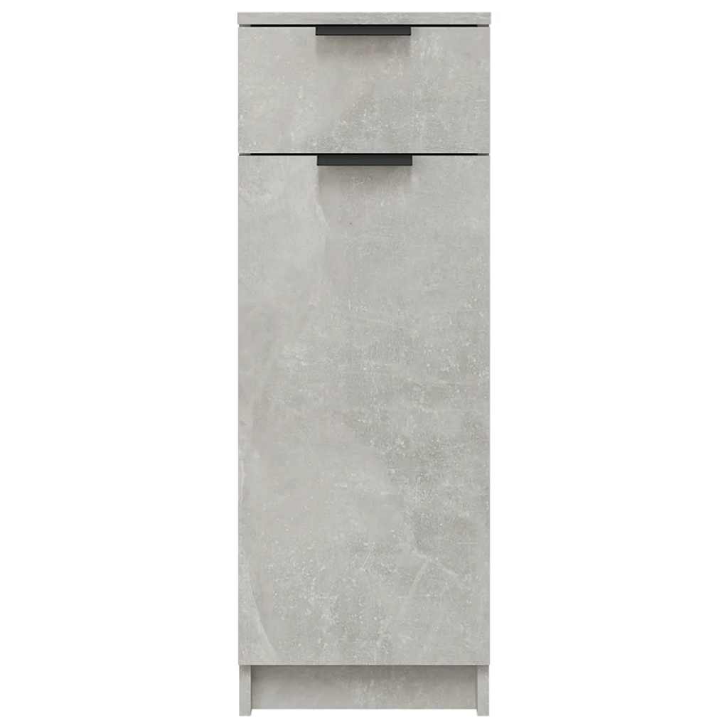 vidaXL Bathroom Cabinet Concrete Grey 32x34x90 cm Engineered Wood