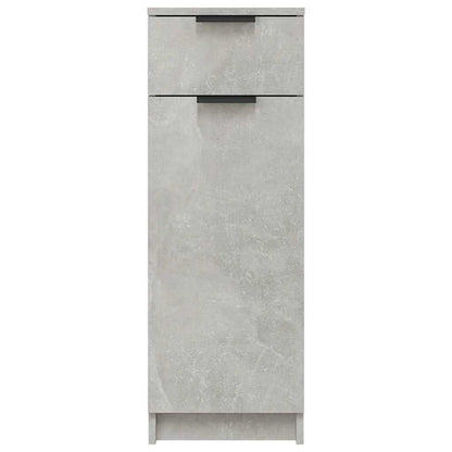 vidaXL Bathroom Cabinet Concrete Grey 32x34x90 cm Engineered Wood