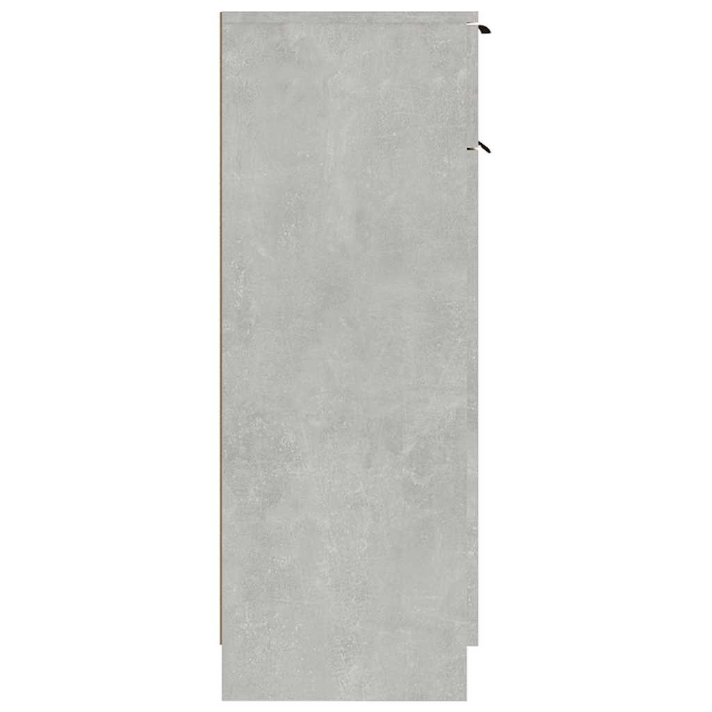 vidaXL Bathroom Cabinet Concrete Grey 32x34x90 cm Engineered Wood