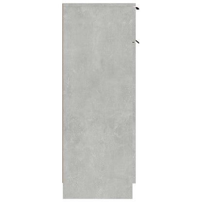 vidaXL Bathroom Cabinet Concrete Grey 32x34x90 cm Engineered Wood