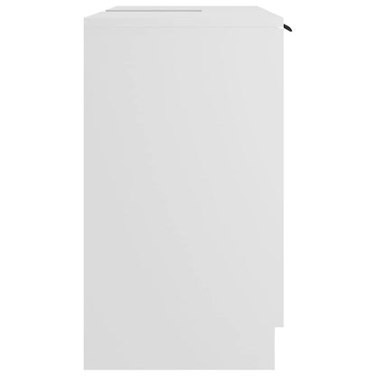 vidaXL Bathroom Cabinet White 64.5x33.5x59 cm Engineered Wood