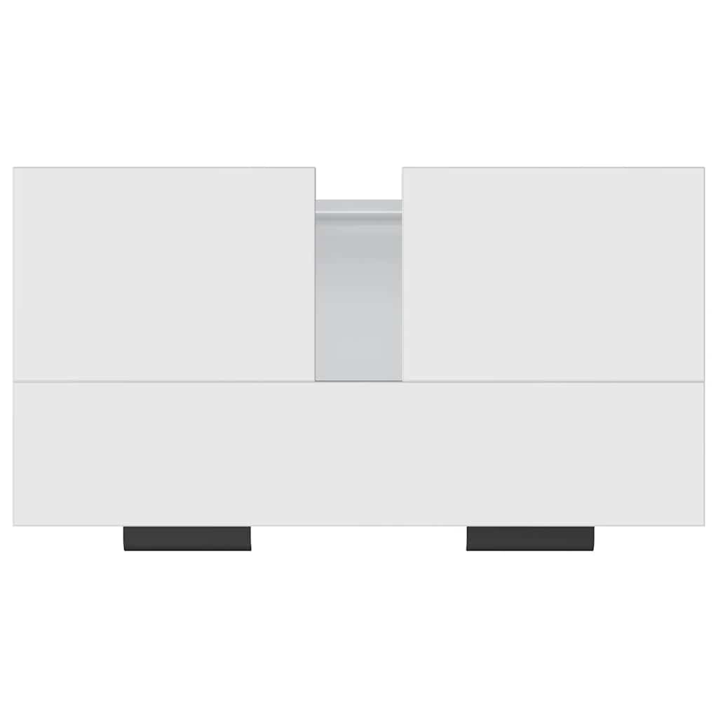 vidaXL Bathroom Cabinet White 64.5x33.5x59 cm Engineered Wood