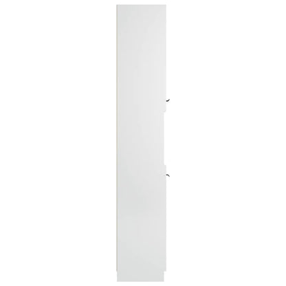 vidaXL Bathroom Cabinet White 32x34x188.5 cm Engineered Wood