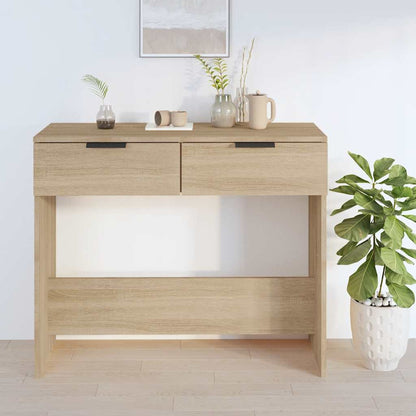 vidaXL Console Table Sonoma Oak 90x36x75 cm Engineered Wood