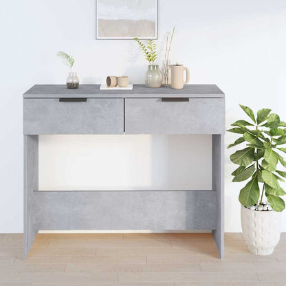 vidaXL Console Table Concrete Grey 90x36x75 cm Engineered Wood