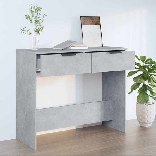 vidaXL Console Table Concrete Grey 90x36x75 cm Engineered Wood
