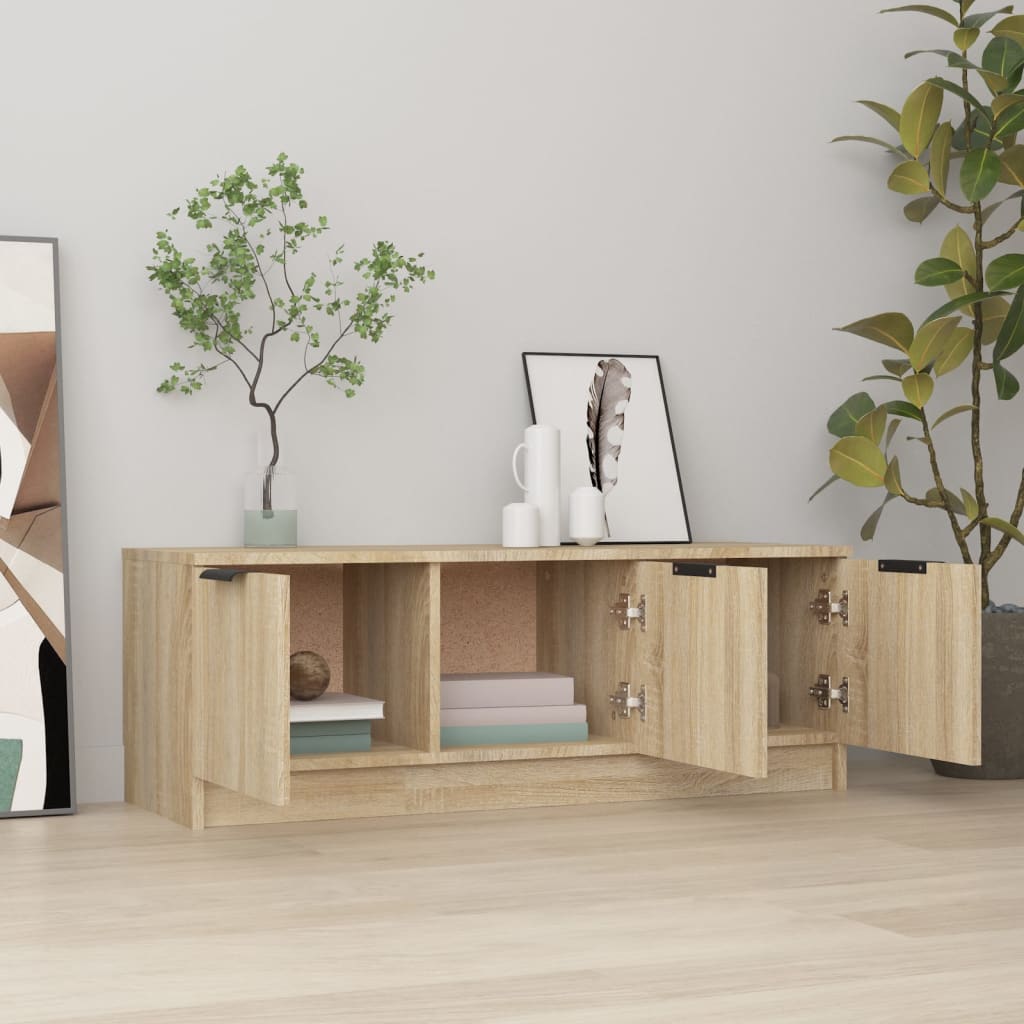 vidaXL TV Cabinet Sonoma Oak 102x35x36.5 cm Engineered Wood
