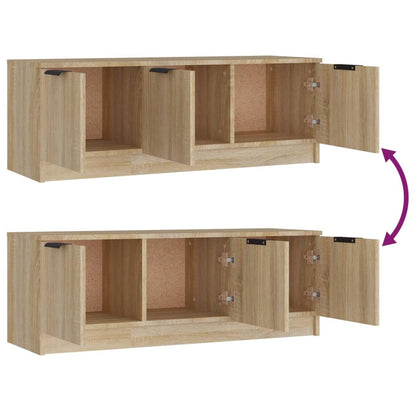 vidaXL TV Cabinet Sonoma Oak 102x35x36.5 cm Engineered Wood