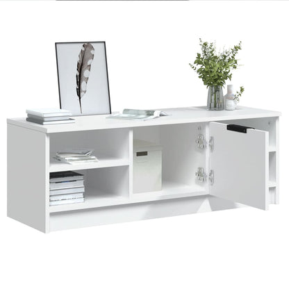 vidaXL TV Cabinet White 102x35.5x36.5 cm Engineered Wood