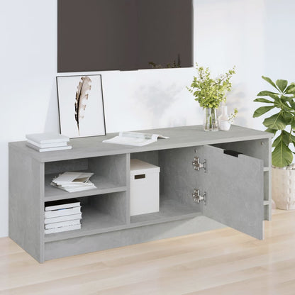 vidaXL TV Cabinet Concrete Grey 102x35.5x36.5 cm Engineered Wood
