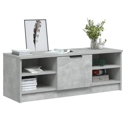 vidaXL TV Cabinet Concrete Grey 102x35.5x36.5 cm Engineered Wood