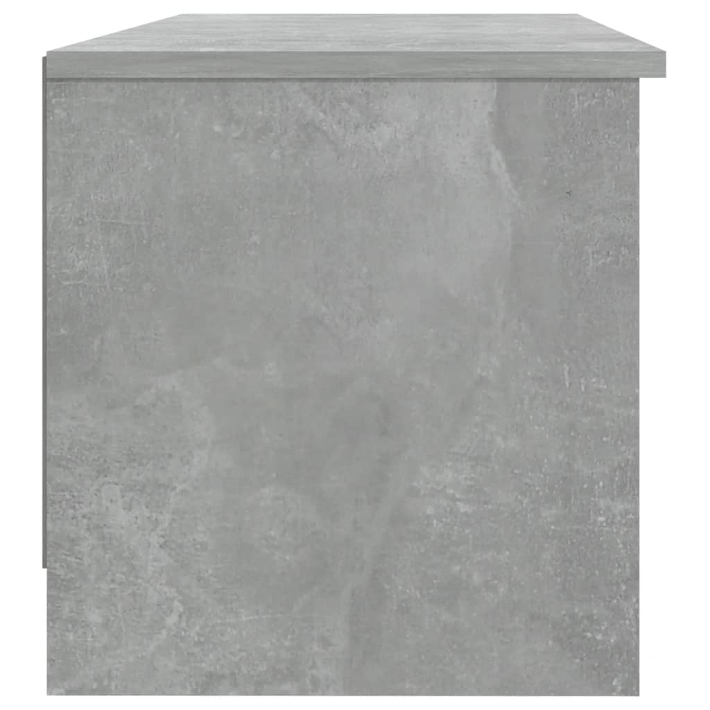 vidaXL TV Cabinet Concrete Grey 102x35.5x36.5 cm Engineered Wood