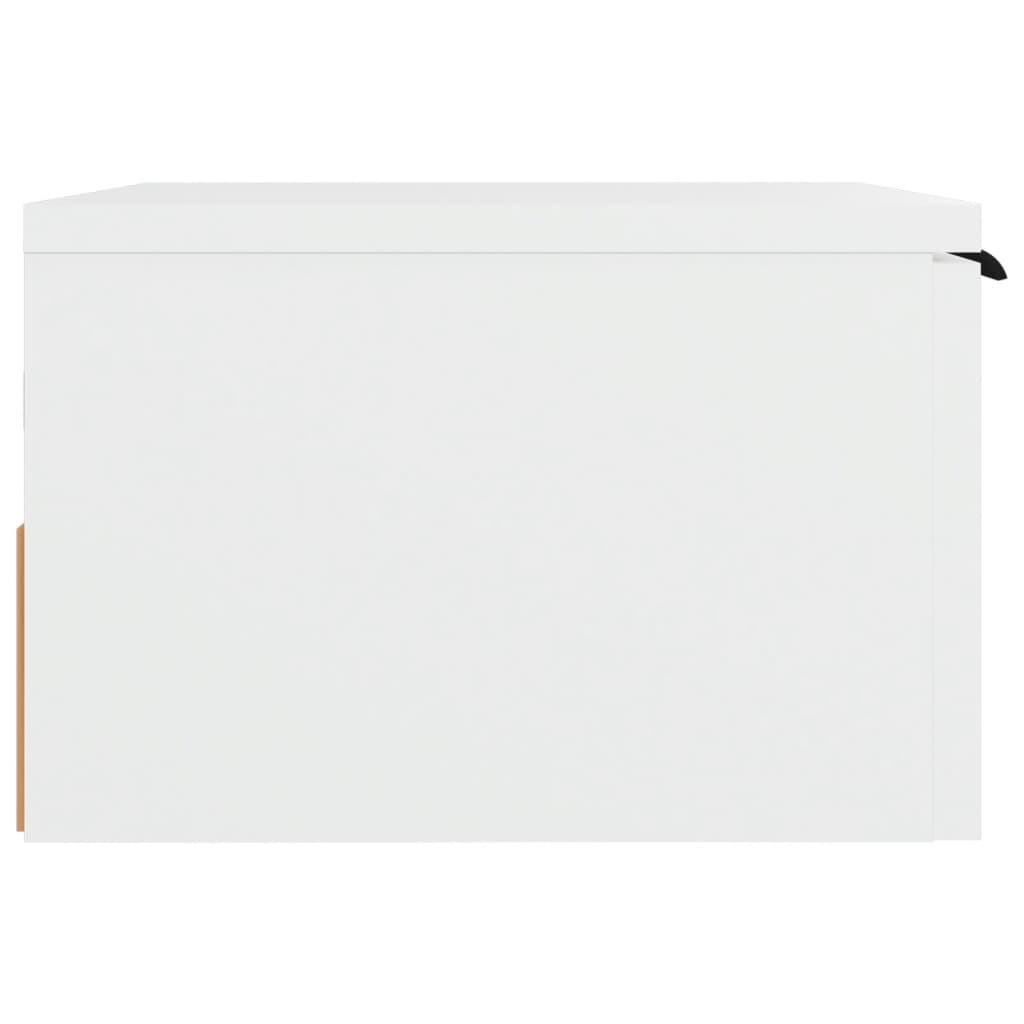 vidaXL Wall-mounted Bedside Cabinet White 34x30x20 cm
