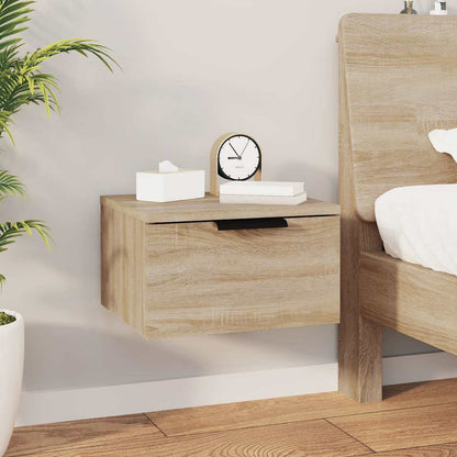 vidaXL Wall-mounted Bedside Cabinets 2 pcs Sonoma Oak 34x30x20 cm