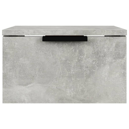 vidaXL Wall-mounted Bedside Cabinet Concrete Grey 34x30x20 cm