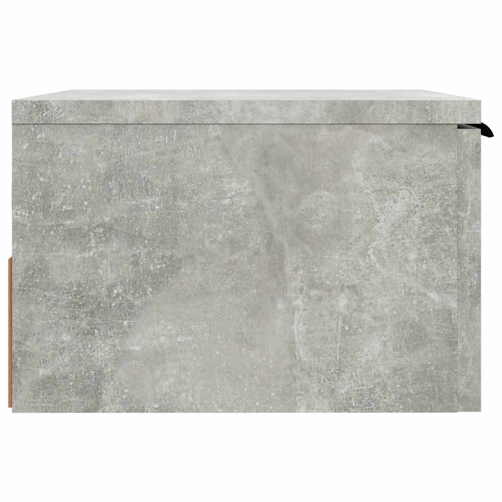 vidaXL Wall-mounted Bedside Cabinets 2 pcs Concrete Grey 34x30x20 cm