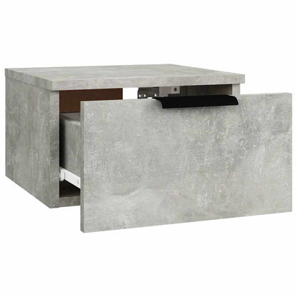 vidaXL Wall-mounted Bedside Cabinets 2 pcs Concrete Grey 34x30x20 cm