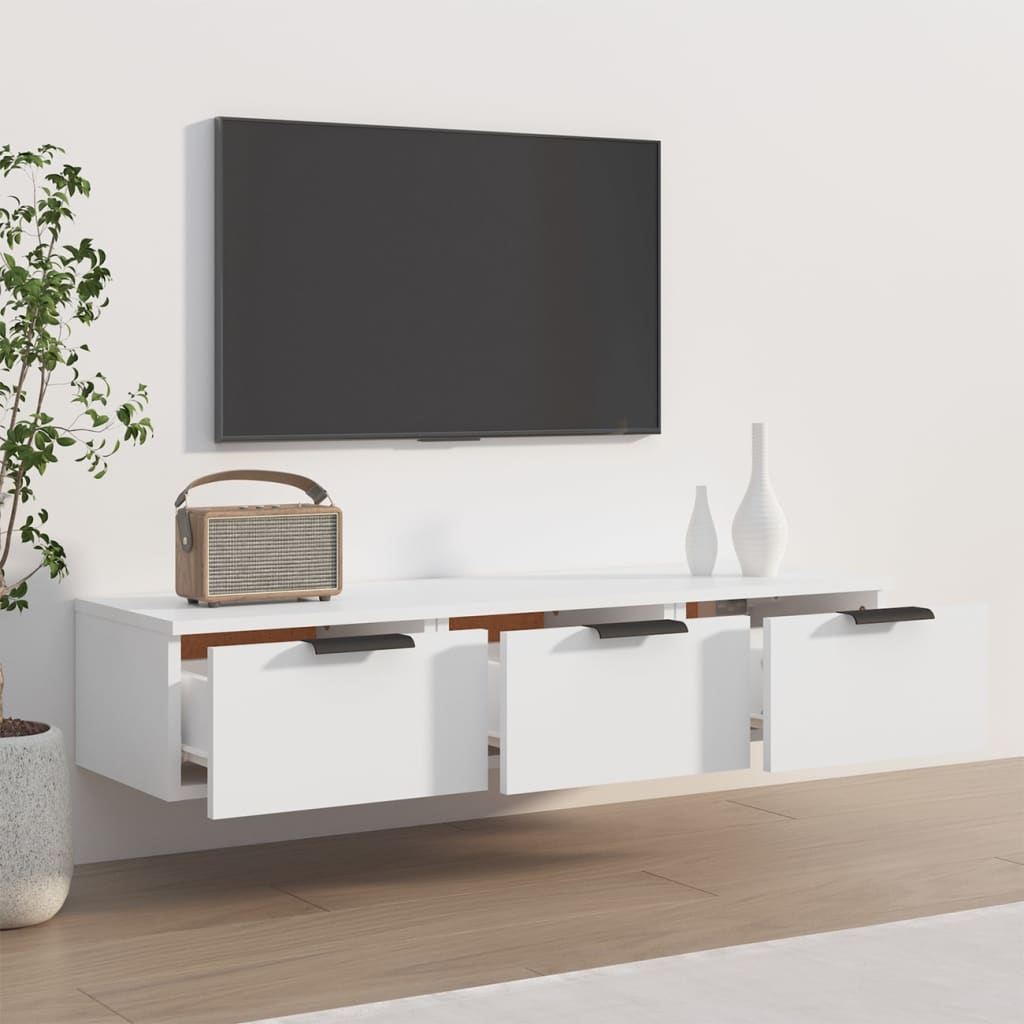 vidaXL Wall Cabinet White 102x30x20 cm Engineered Wood