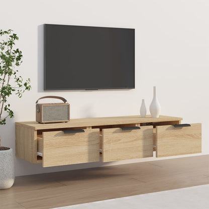 vidaXL Wall Cabinet Sonoma Oak 102x30x20 cm Engineered Wood