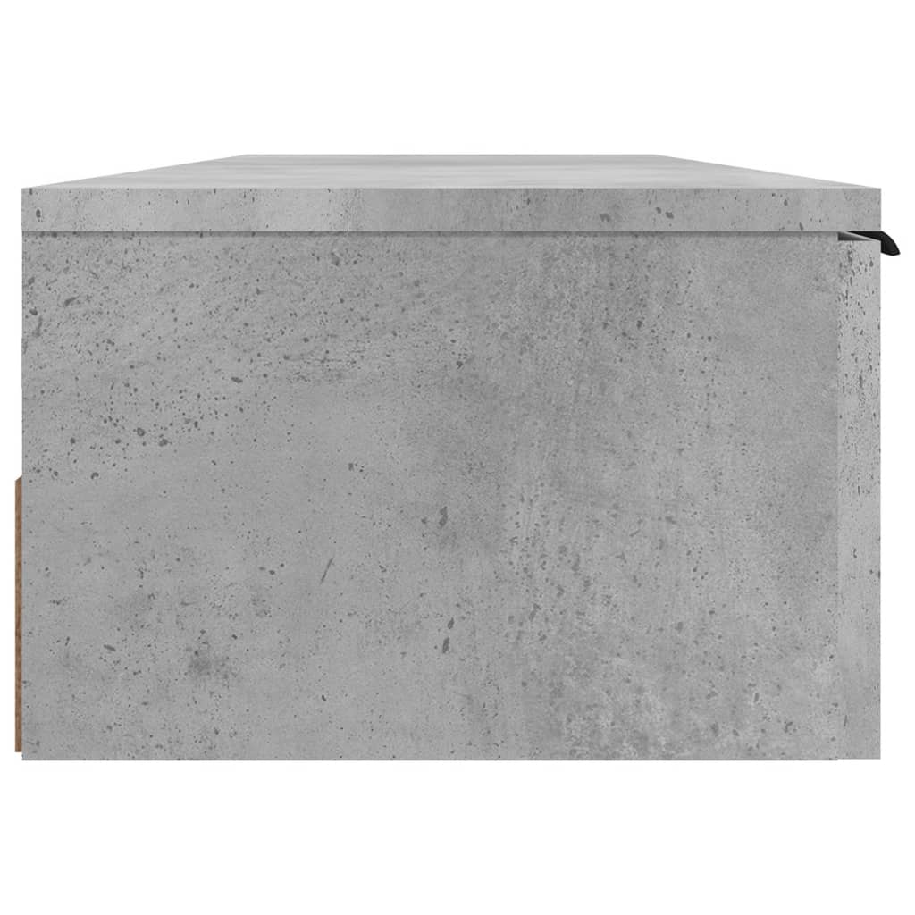 vidaXL Wall Cabinet Concrete Grey 102x30x20 cm Engineered Wood