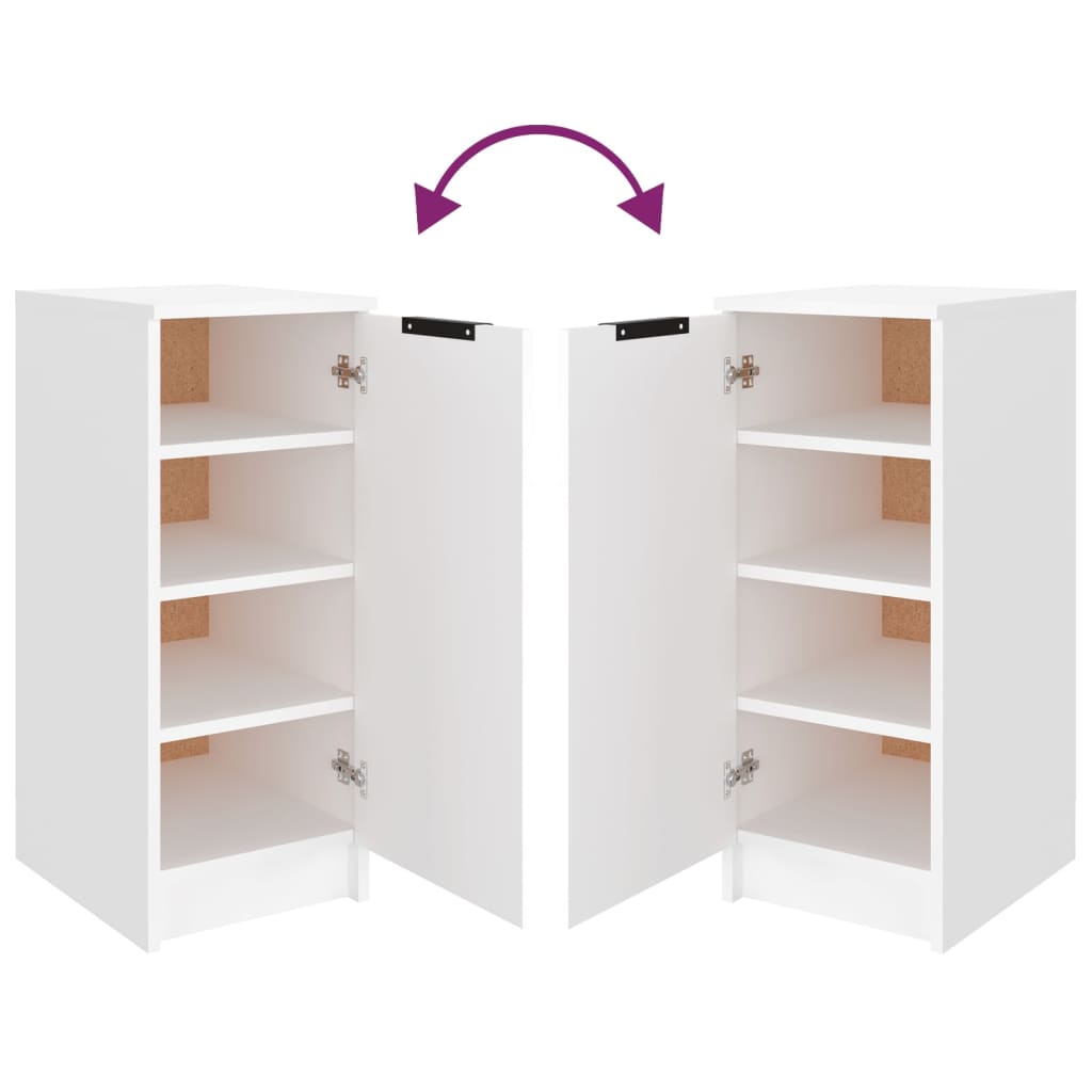 vidaXL Shoe Cabinet White 30x35x70 cm Engineered Wood