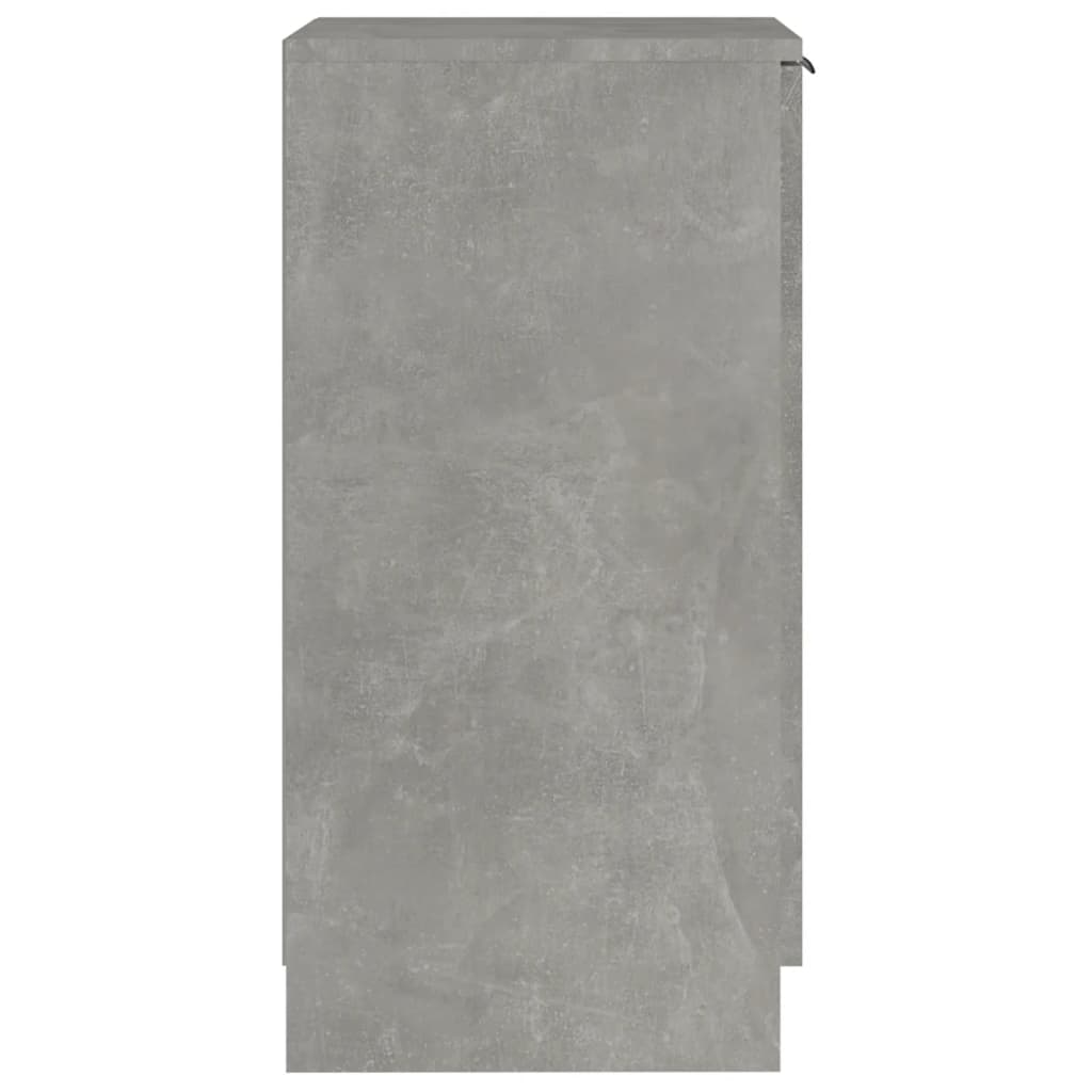 vidaXL Shoe Cabinet Concrete Grey 30x35x70 cm Engineered Wood
