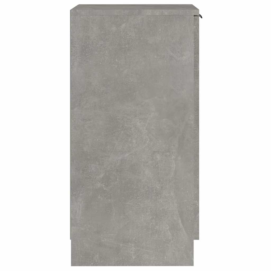 vidaXL Shoe Cabinet Concrete Grey 30x35x70 cm Engineered Wood