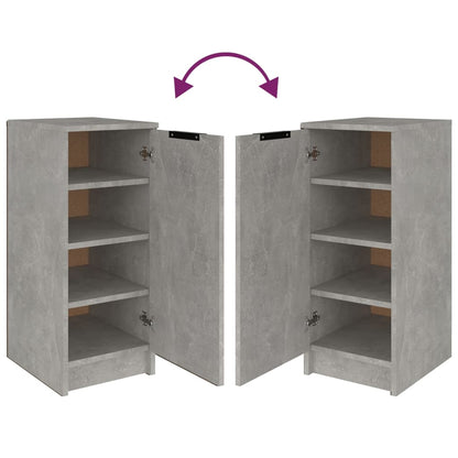 vidaXL Shoe Cabinet Concrete Grey 30x35x70 cm Engineered Wood