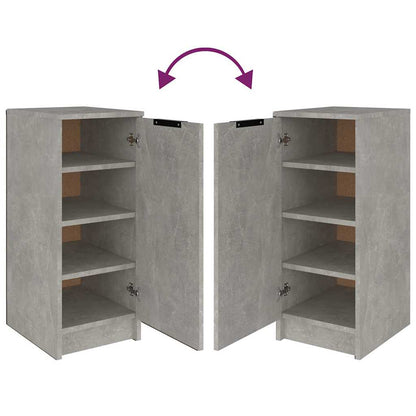 vidaXL Shoe Cabinet Concrete Grey 30x35x70 cm Engineered Wood