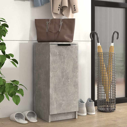 vidaXL Shoe Cabinet Concrete Grey 30x35x70 cm Engineered Wood