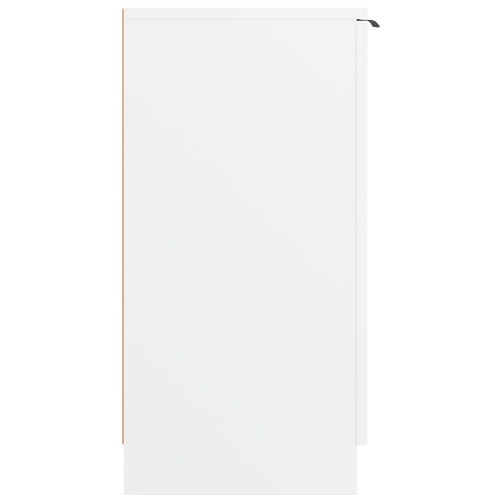 vidaXL Shoe Cabinet White 59x35x70 cm Engineered Wood