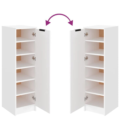 vidaXL Shoe Cabinet White 30x35x100 cm Engineered Wood