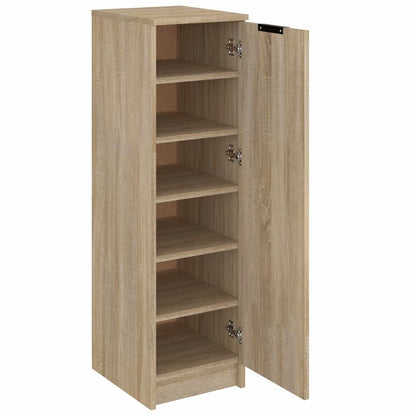 vidaXL Shoe Cabinet Sonoma Oak 30x35x100 cm Engineered Wood
