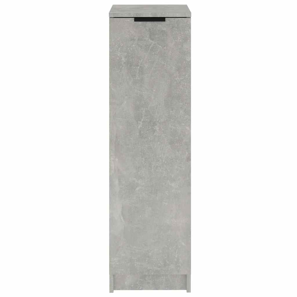 vidaXL Shoe Cabinet Concrete Grey 30x35x100 cm Engineered Wood