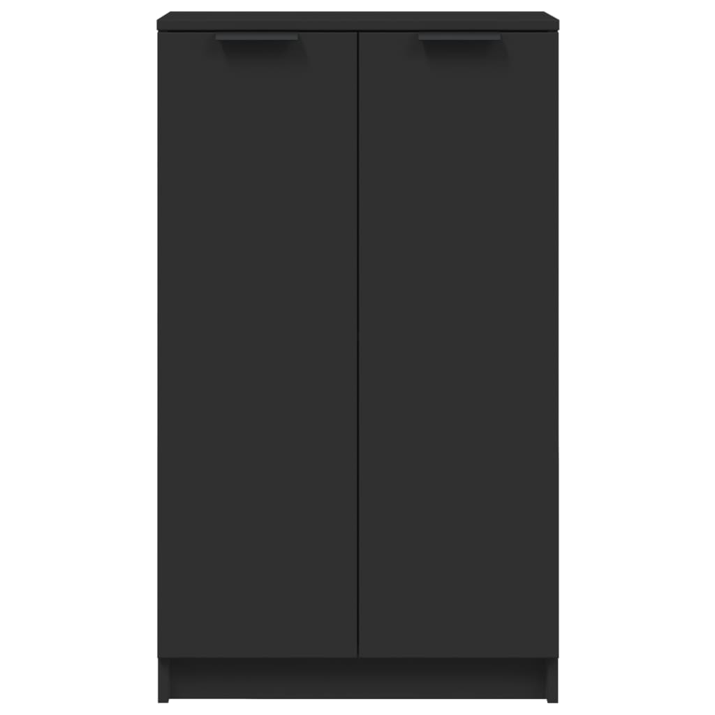 vidaXL Shoe Cabinet Black 59x35x100 cm Engineered Wood