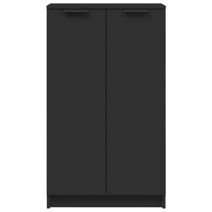 vidaXL Shoe Cabinet Black 59x35x100 cm Engineered Wood