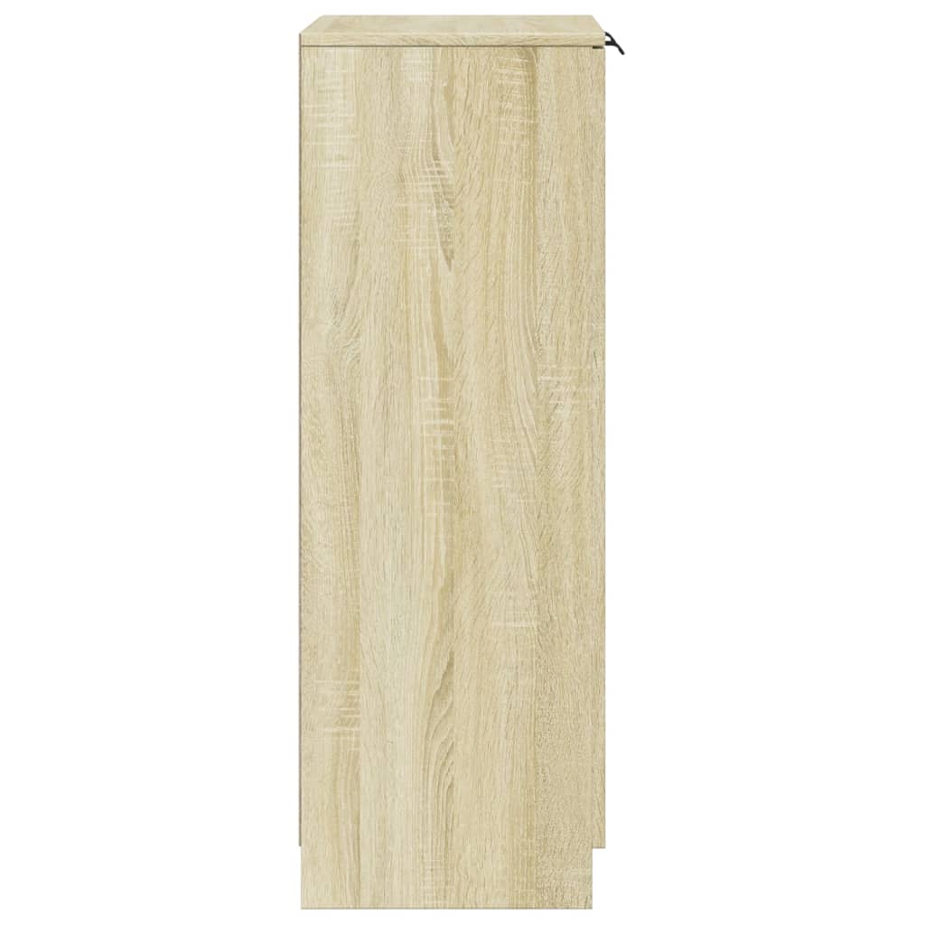 vidaXL Shoe Cabinet Sonoma Oak 59x35x100.5 cm Engineered Wood